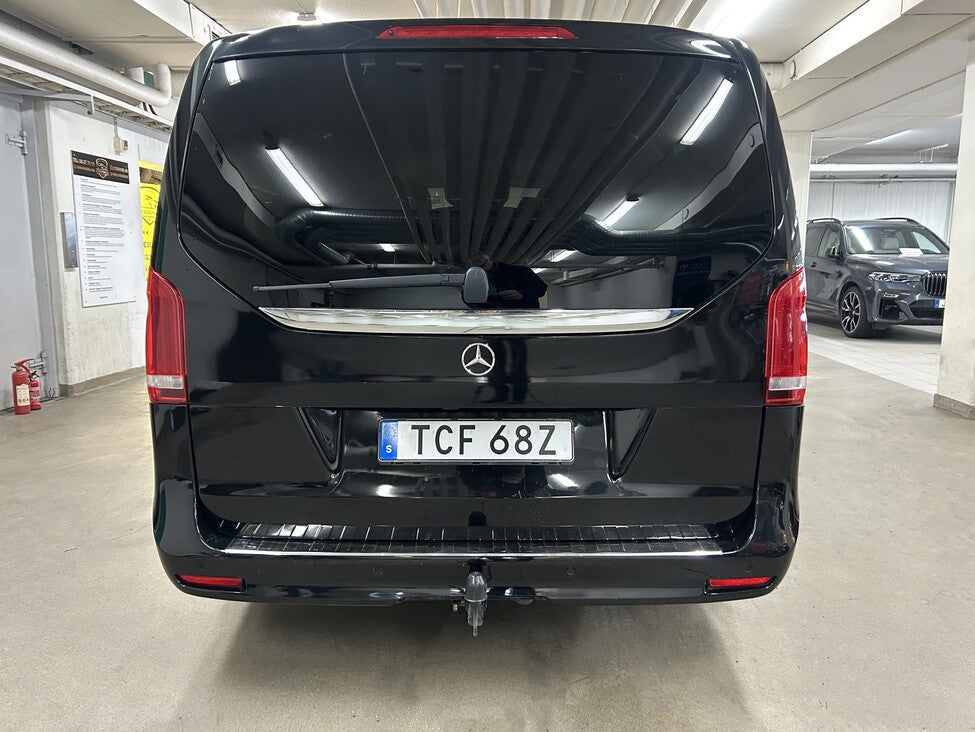 Mercedes-Benz V 250d 3.2t Avantgarde 9G-tronic 8-sits Extra Lång 190hk, 2021.