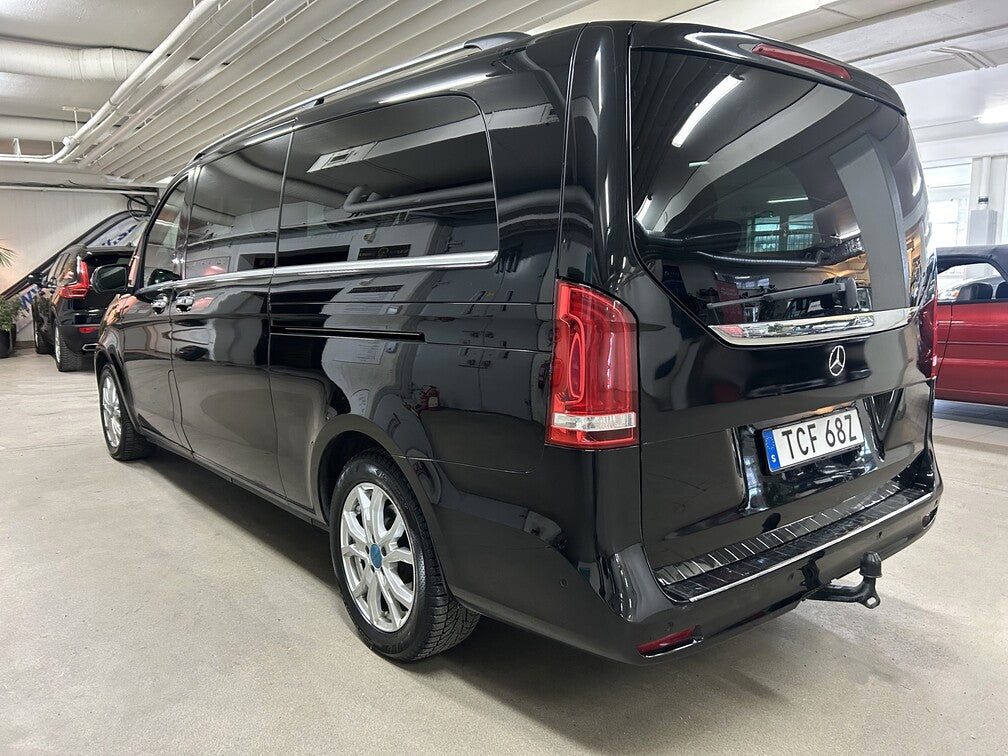 Mercedes-Benz V 250d 3.2t Avantgarde 9G-tronic 8-sits Extra Lång 190hk, 2021.